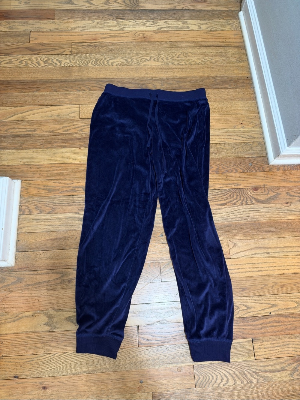 Women’s Navy Velour Jogger Pants - size M